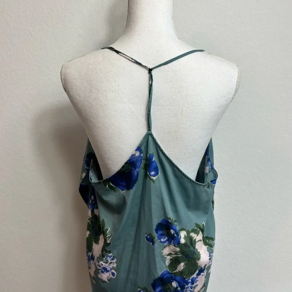 FREE PEOPLE INTIMATELY CASCADE SLIP ON BLUE WOMEN MINI DRESS SIZE LARGE
